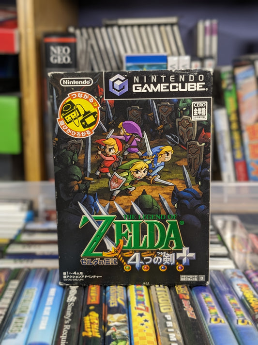 Legend of Zelda Four Swords Adventures Japanese Nintendo Gamecube CIB