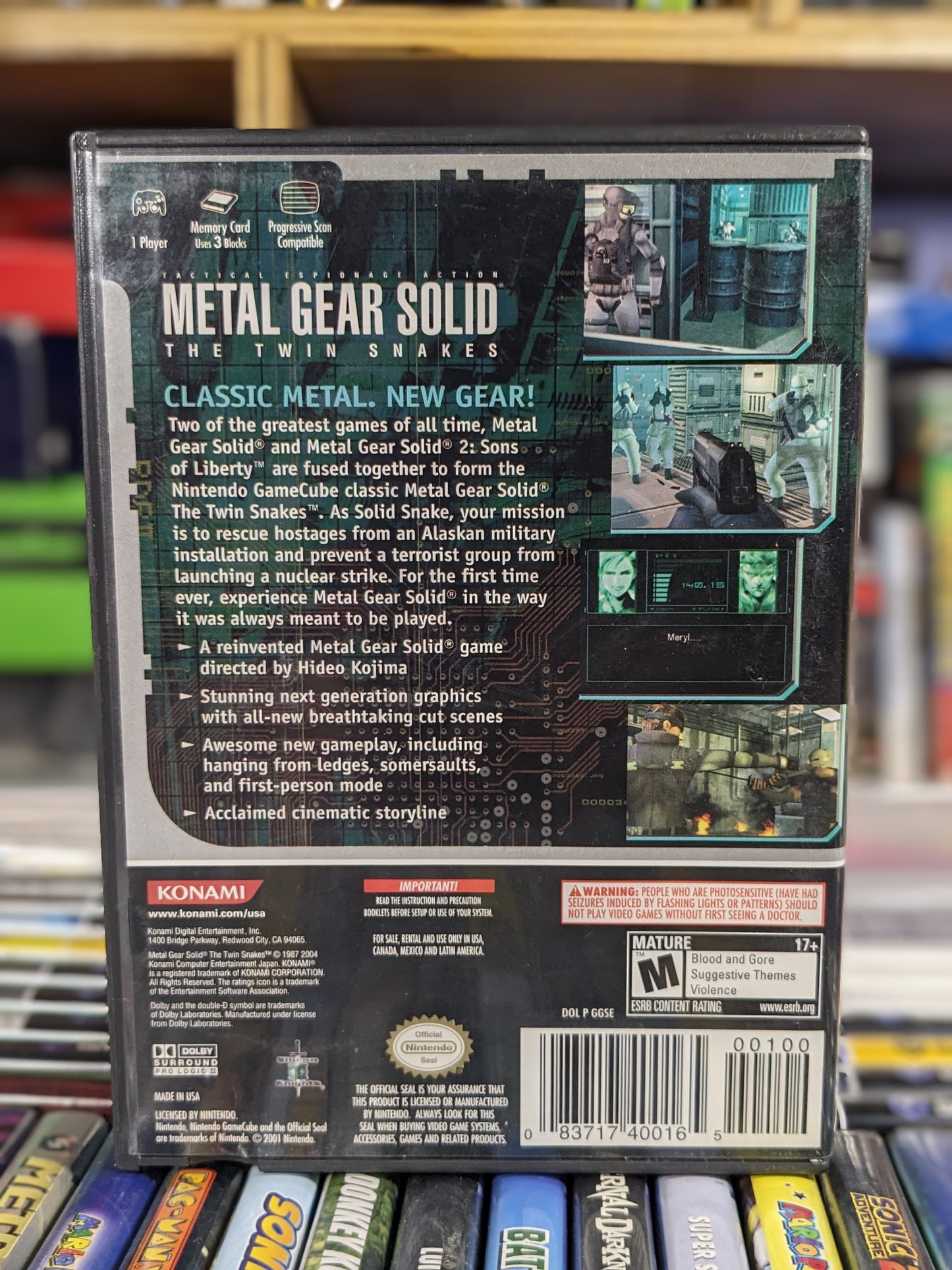 Metal Gear Solid The Twin Snakes Nintendo Gamecube Boxed