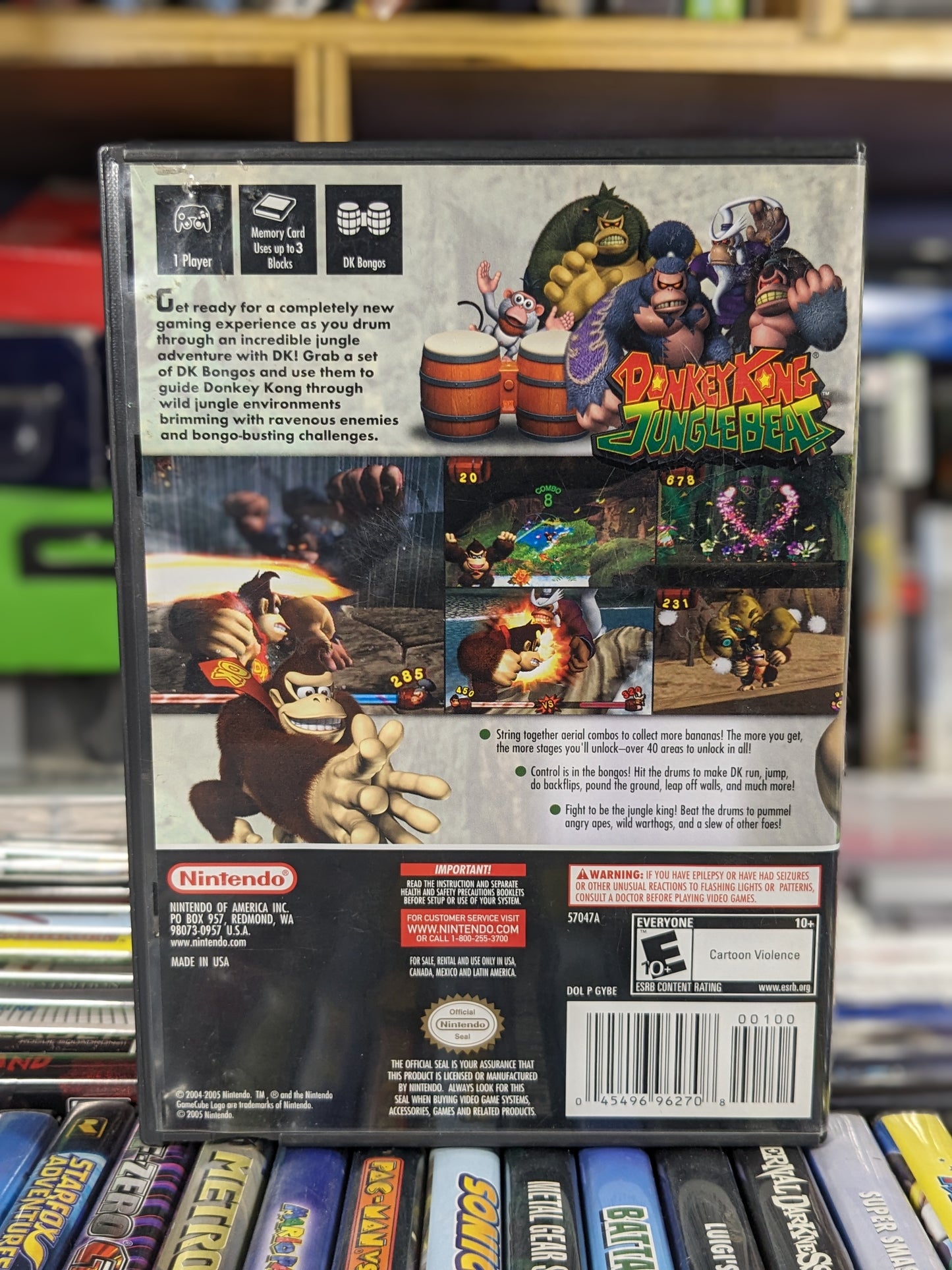 Donkey Kong Jungle Beat Nintendo Gamecube CIB