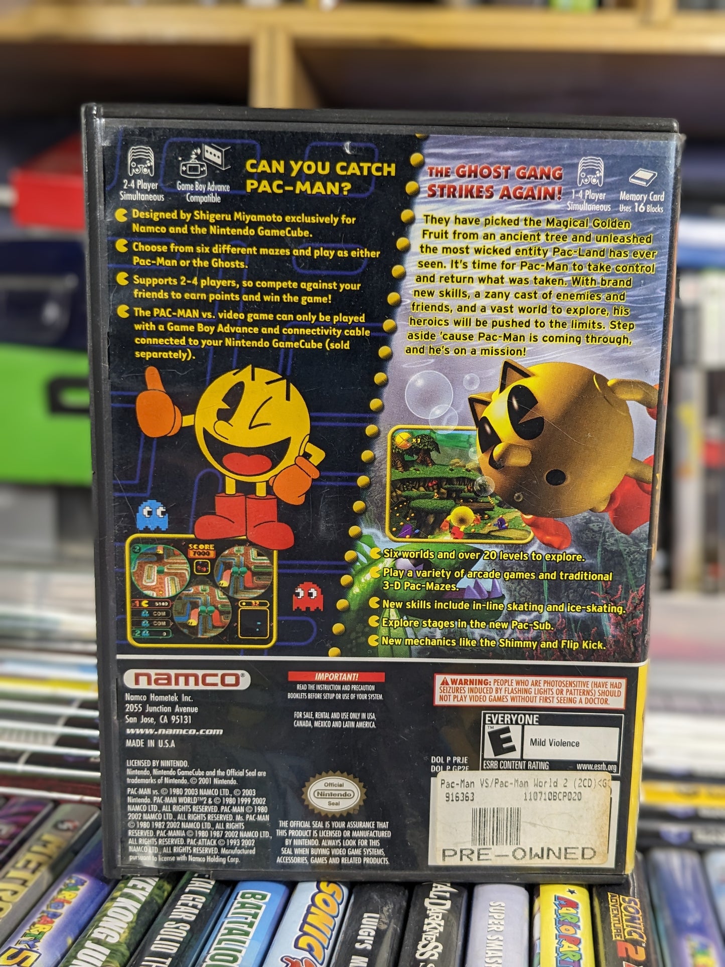 Pacman Vs / Pacman World 2 Nintendo Gamecube CIB