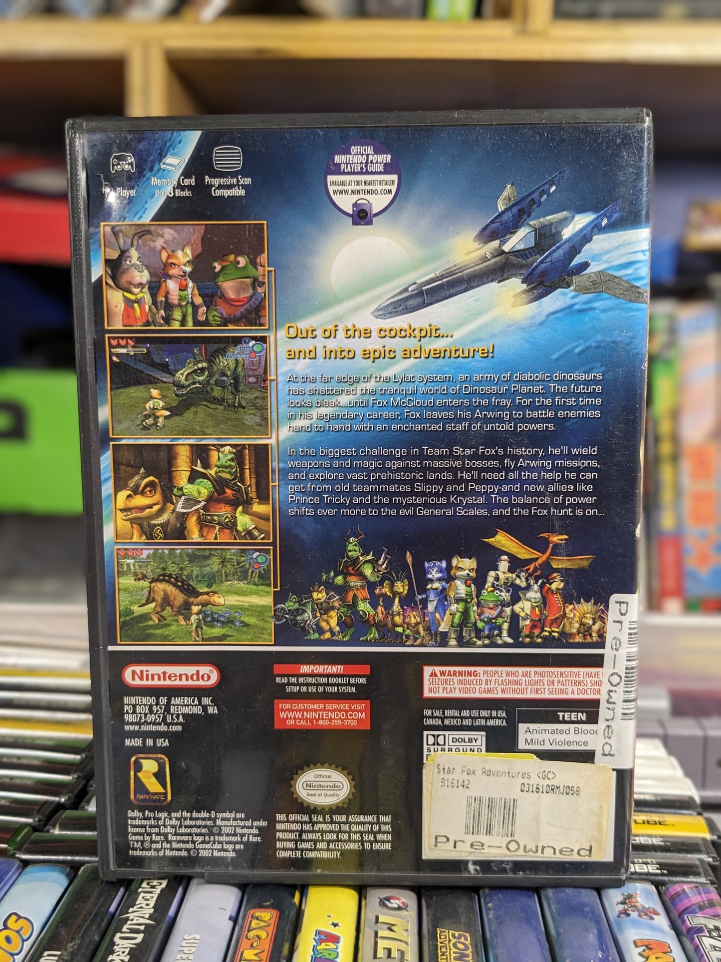 Starfox Adventures Nintendo Gamecube CIB