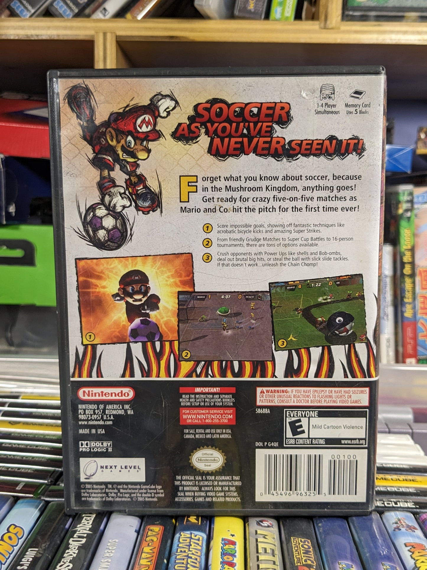 Super Mario Strikers Nintendo Gamecube CIB