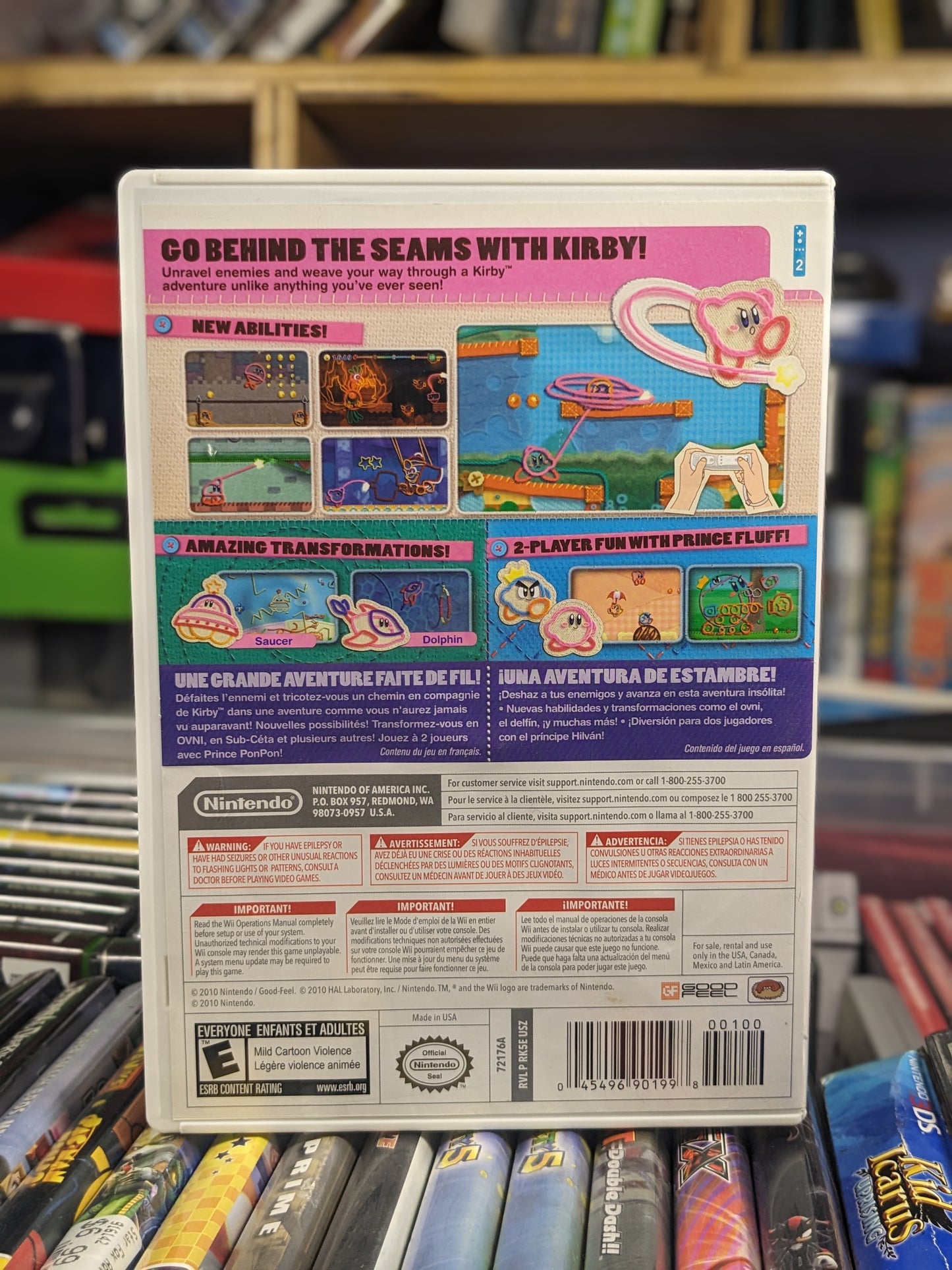 Kirby's Epic Yarn Nintendo Wii CIB