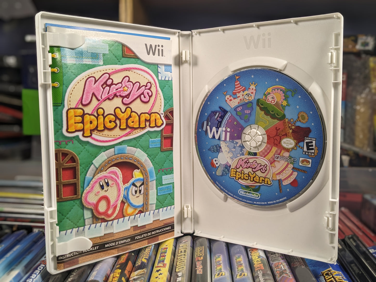 Kirby's Epic Yarn Nintendo Wii CIB