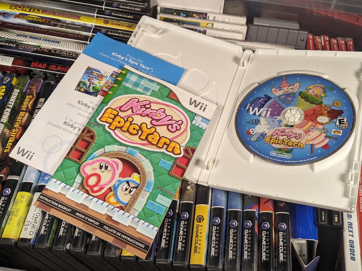 Kirby's Epic Yarn Nintendo Wii CIB