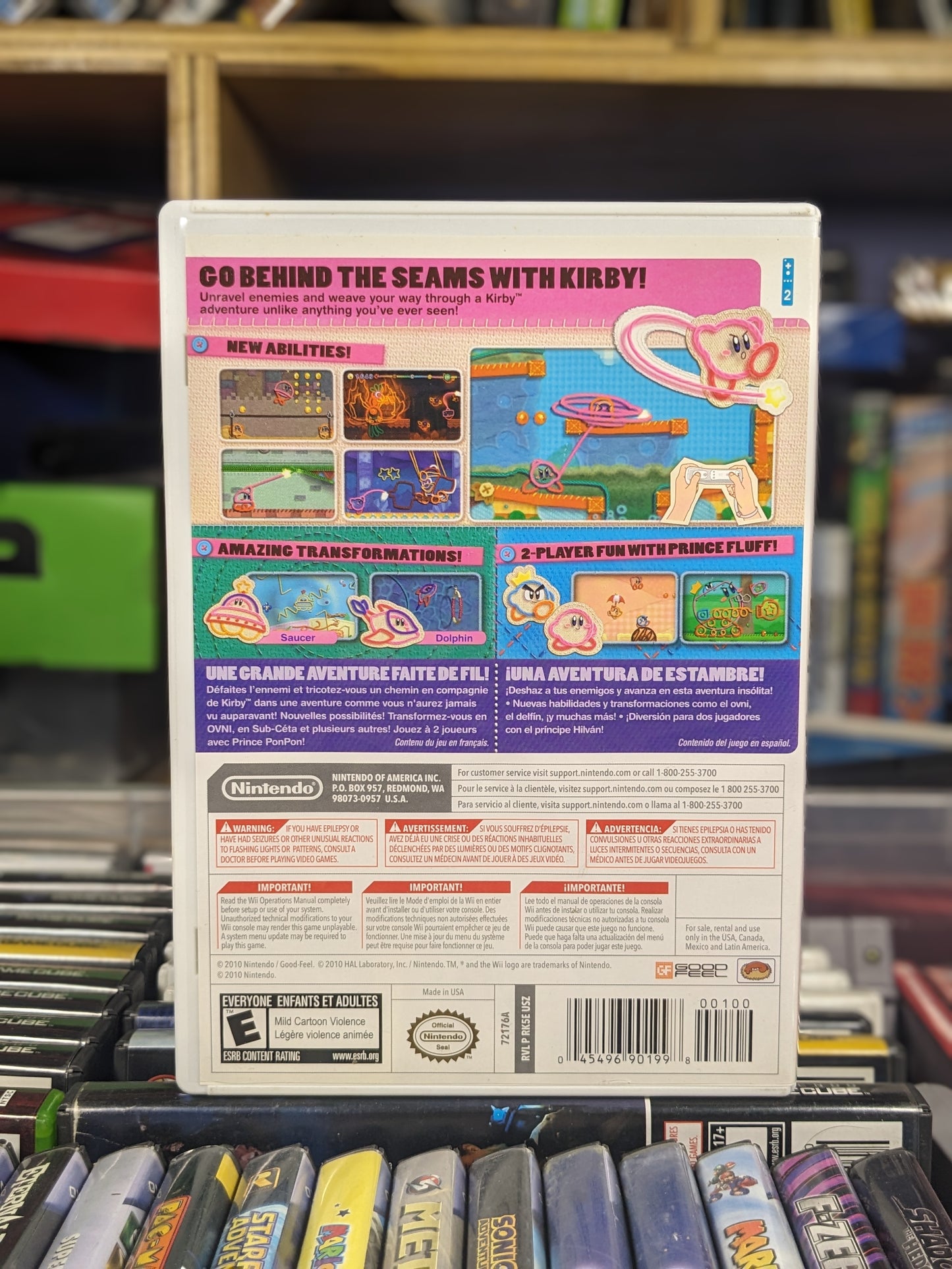 Kirby's Epic Yarn Nintendo Wii CIB