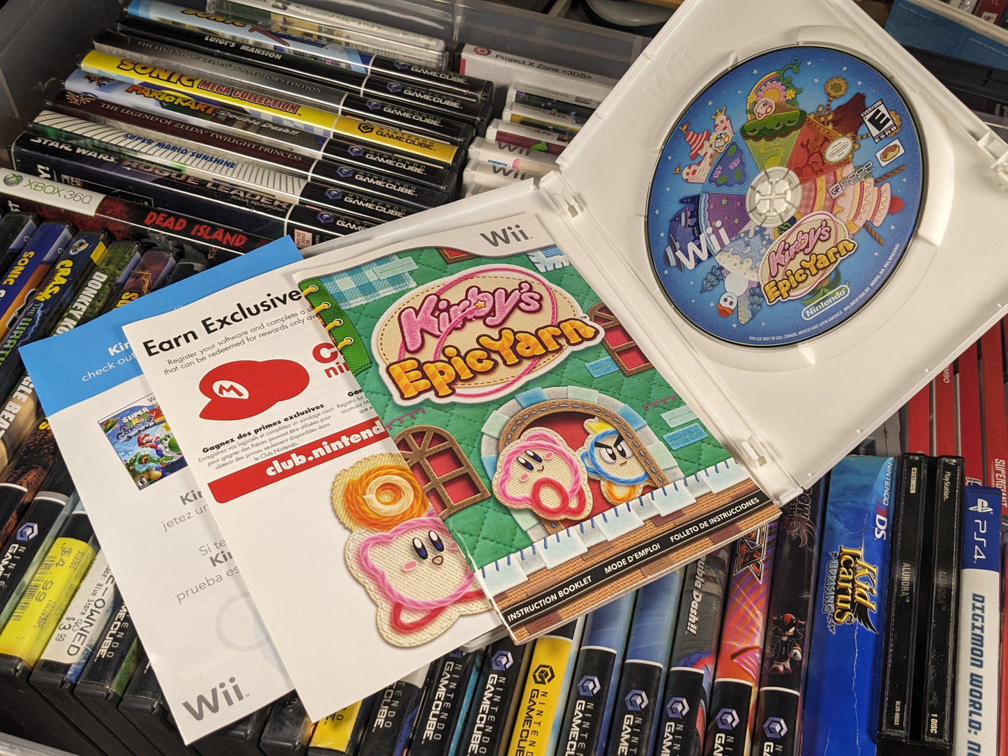 Kirby's Epic Yarn Nintendo Wii CIB