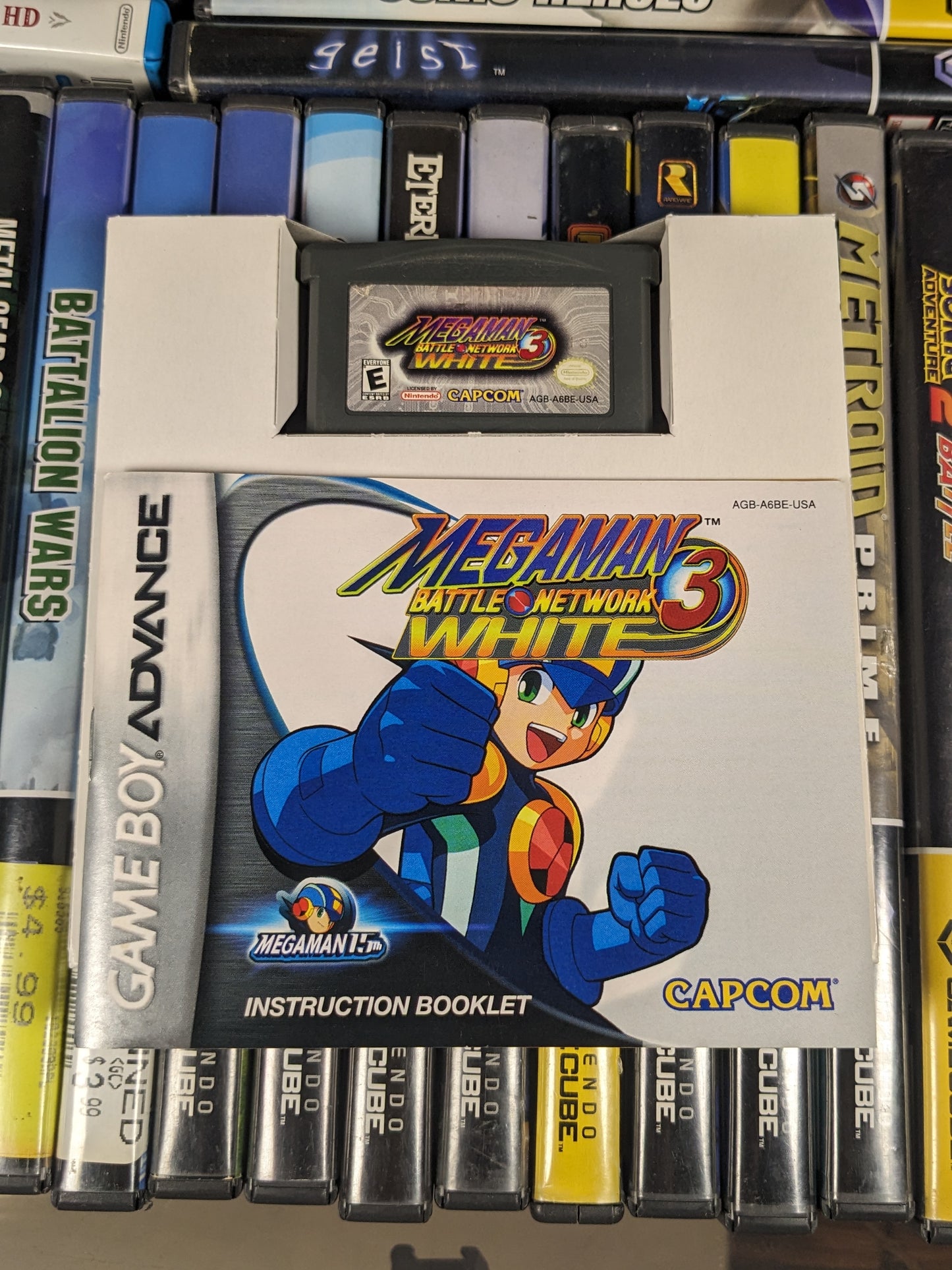 Mega Man Battle Network 3 White Nintendo Gameboy Advance CIB