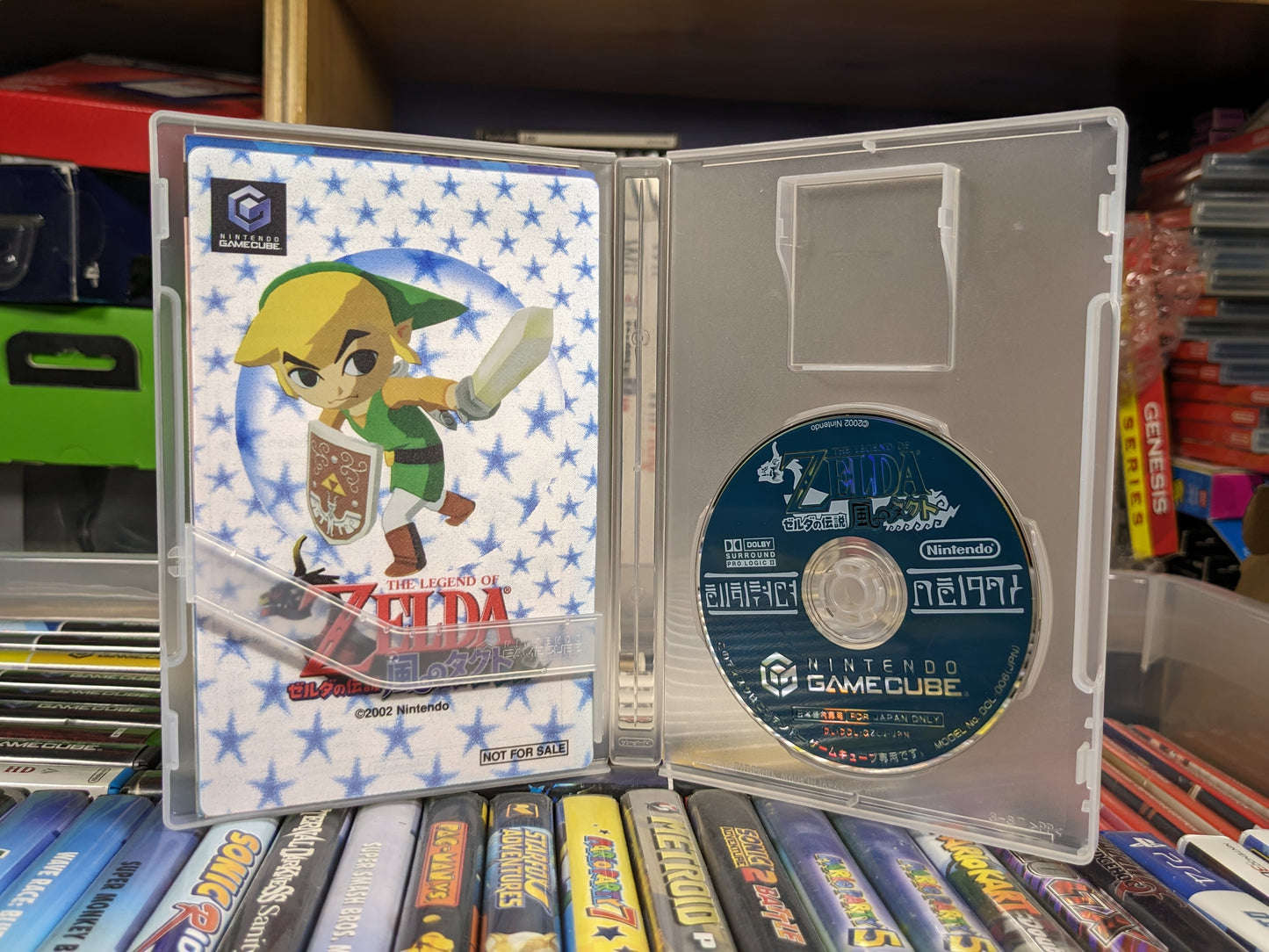 Legend of Zelda The Wind Waker Japanese Nintendo Gamecube CIB with Holographic Insert