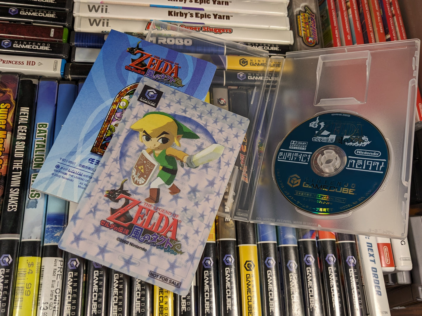 Legend of Zelda The Wind Waker Japanese Nintendo Gamecube CIB with Holographic Insert