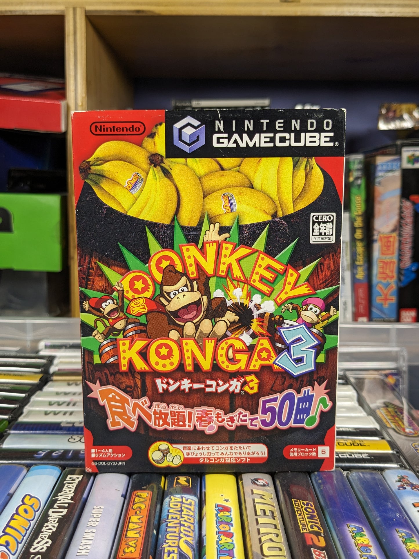 Donkey Konga 3 Japanese Nintendo Gamecube CIB