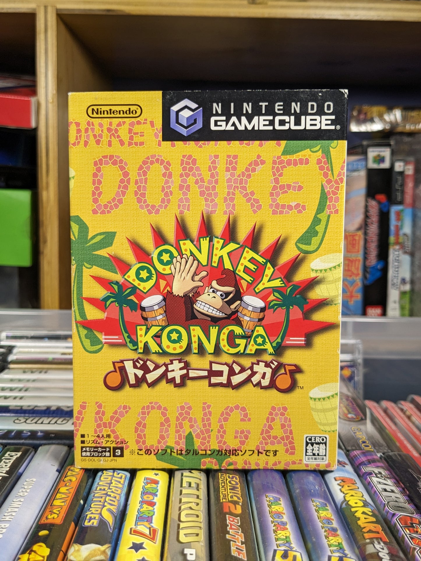 Donkey Konga Japanese Nintendo Gamecube CIB