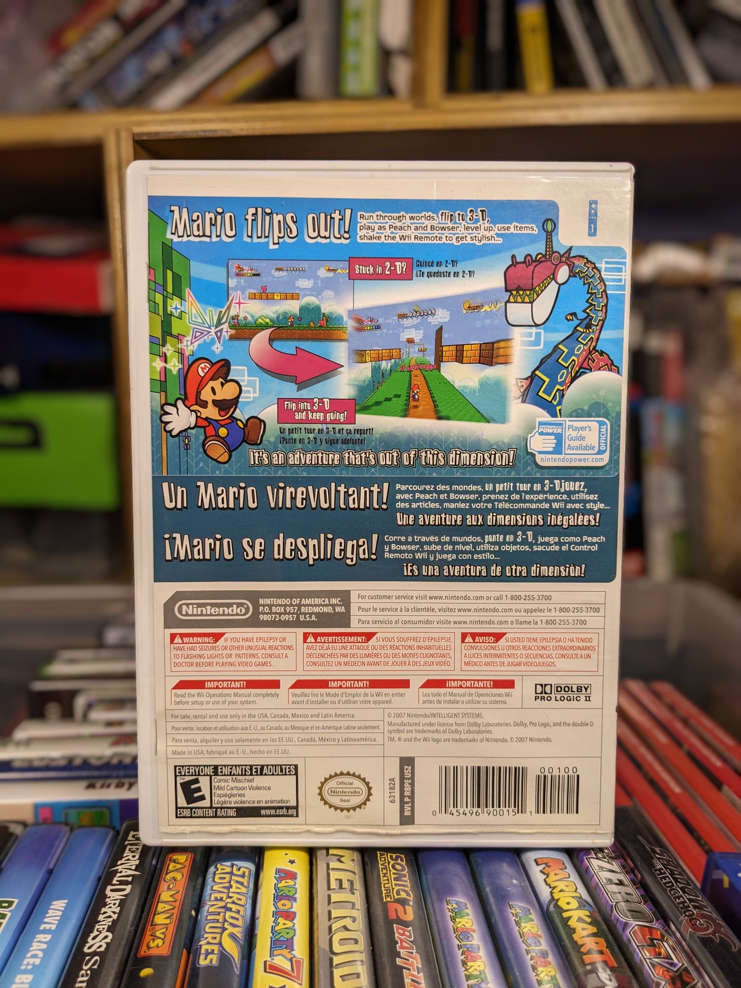 Super Paper Mario Nintendo Wii CIB