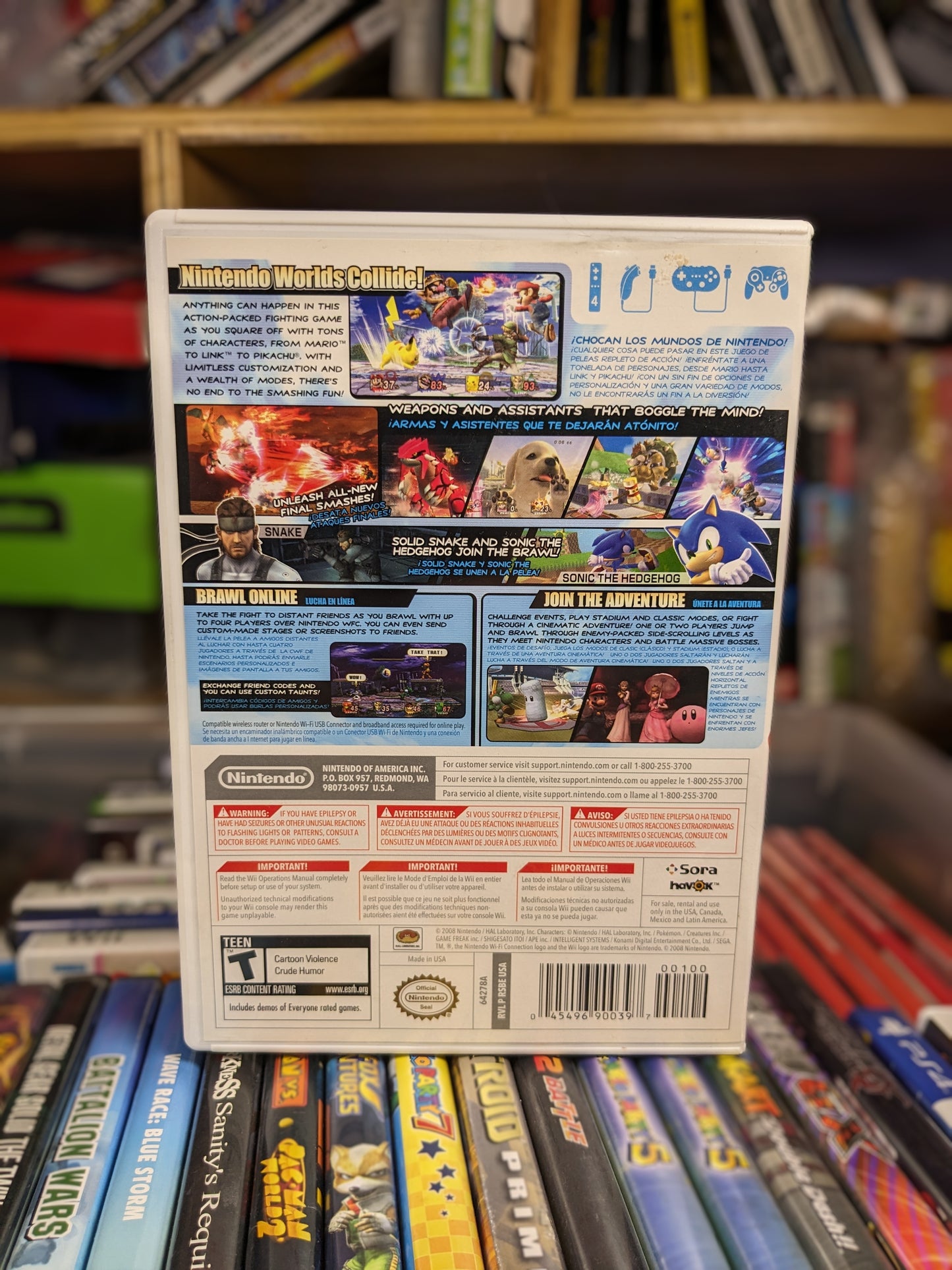 Super Smash Bros Brawl Nintendo Wii CIB