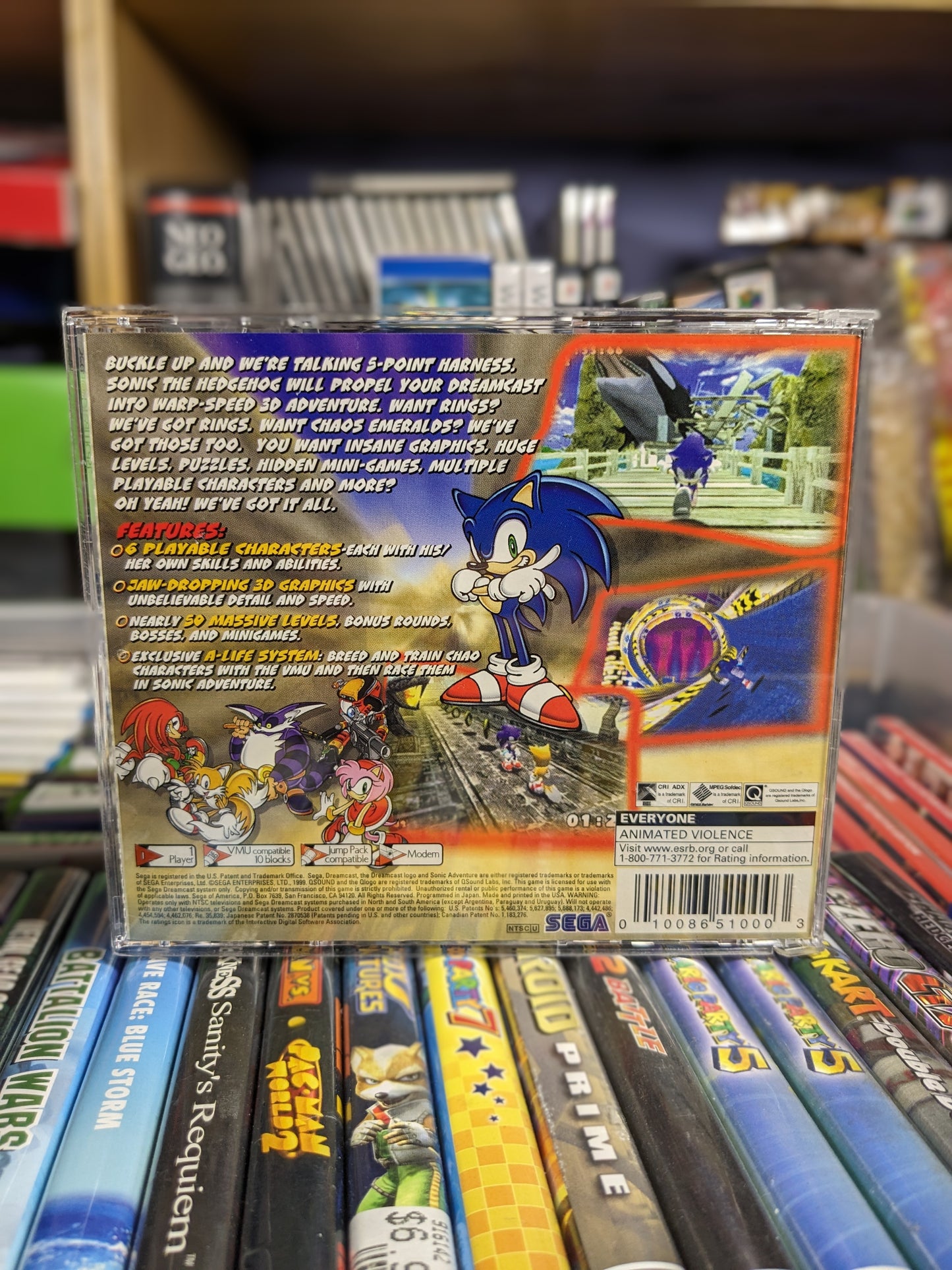 Sonic Adventure Sega Dreamcast Boxed