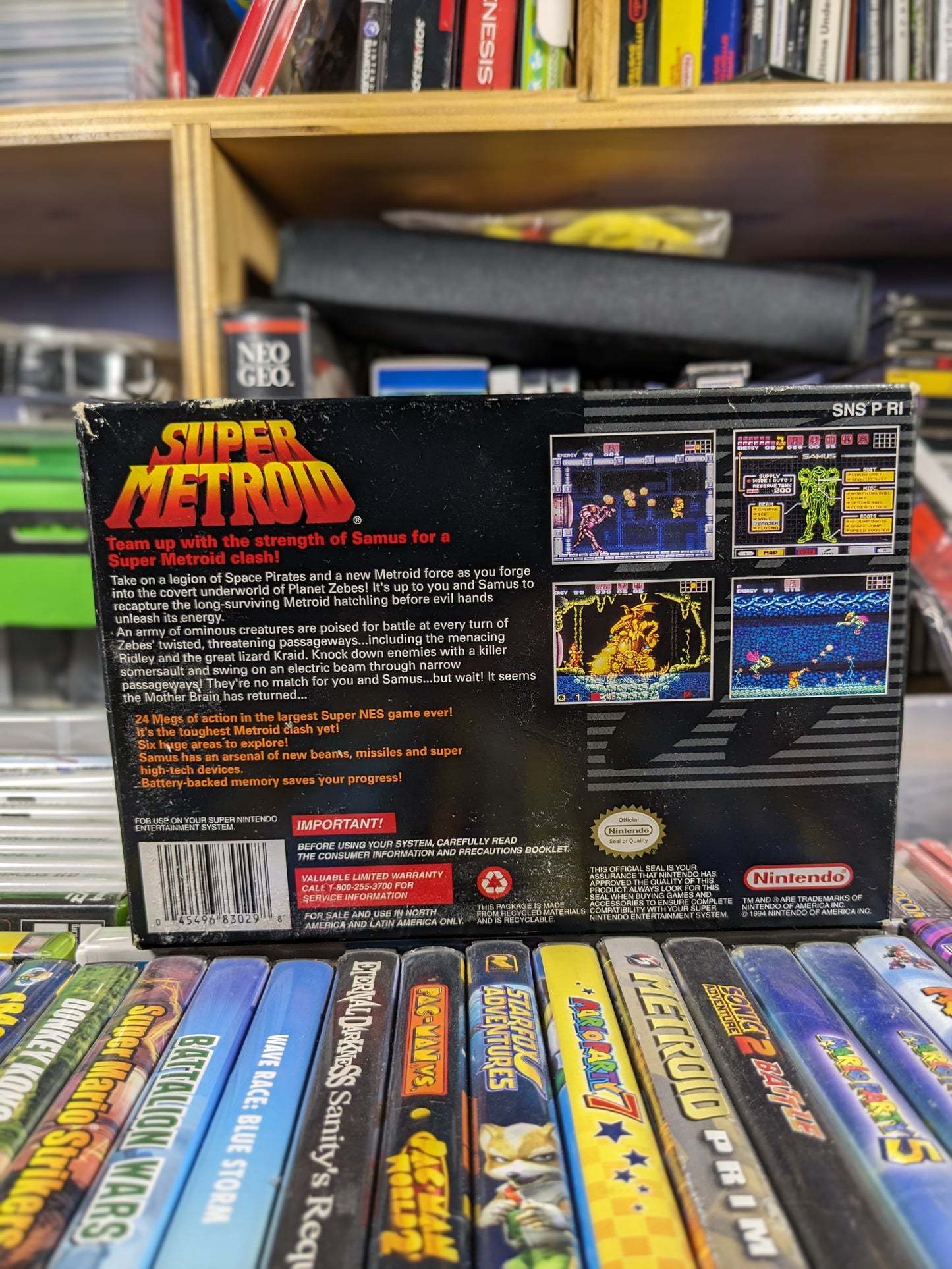 Super Metroid SNES CIB