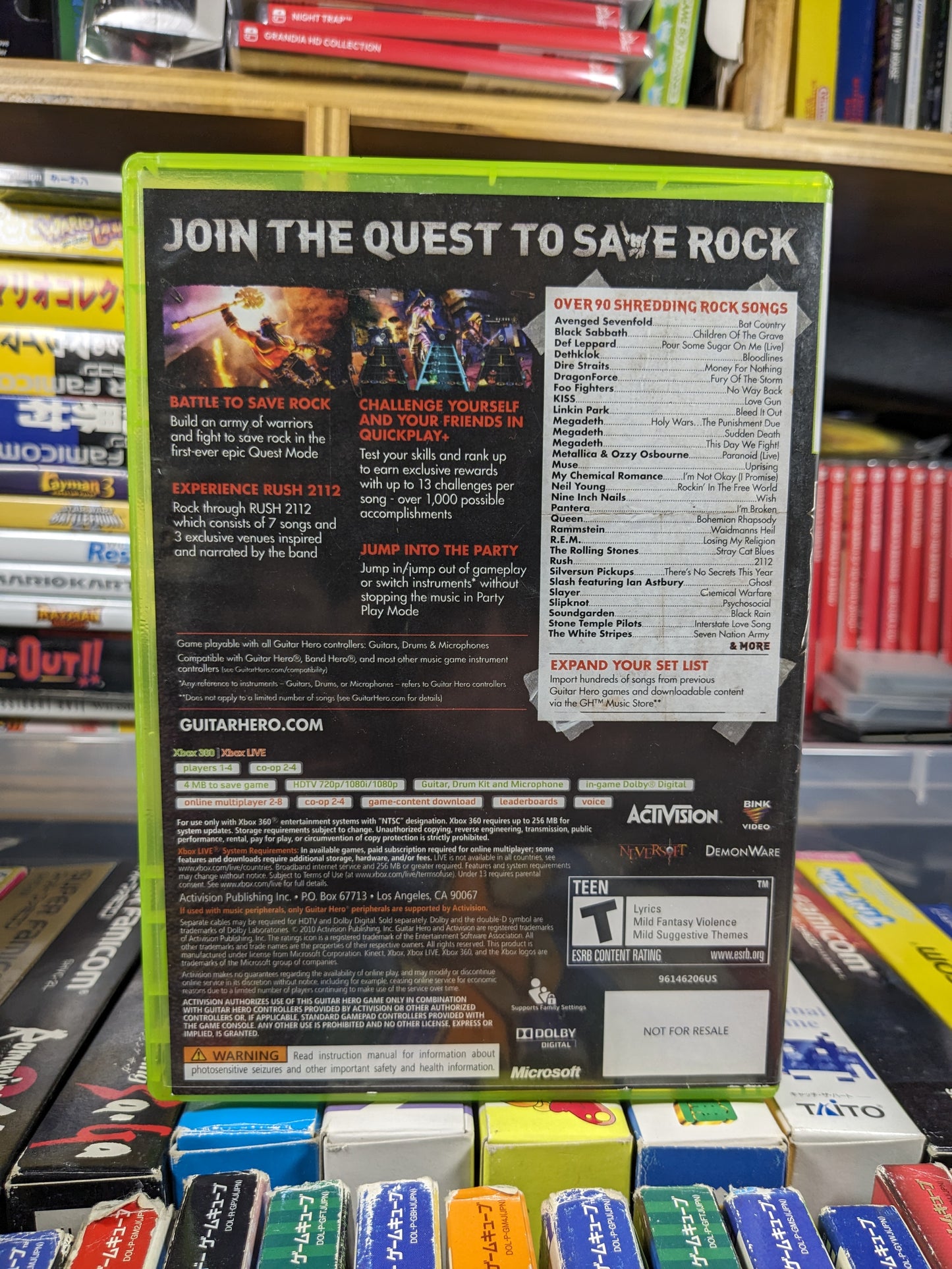 Guitar Hero Warriors of Rock Xbox 360 CIB