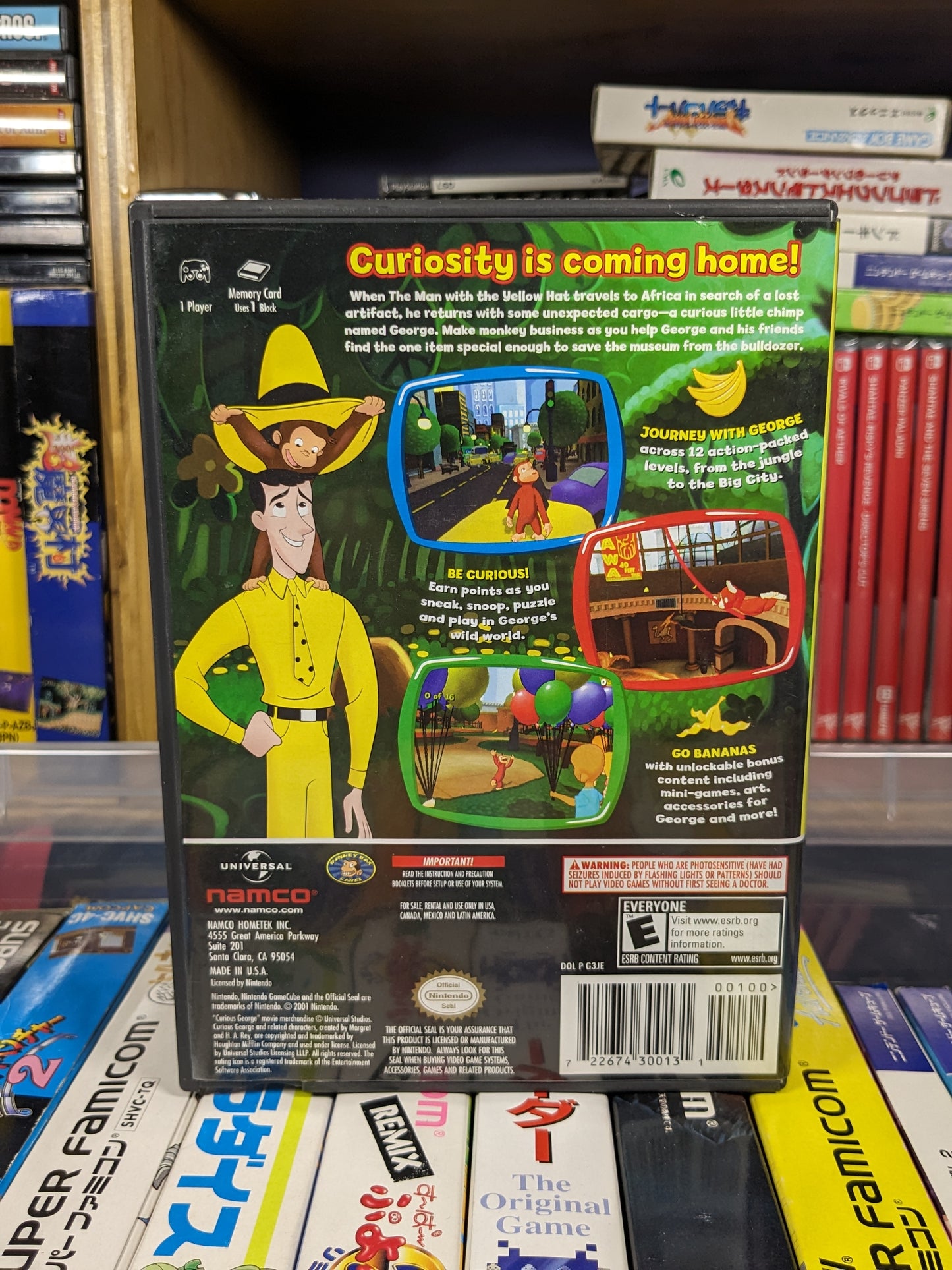 Curious George Nintendo Gamecube Boxed