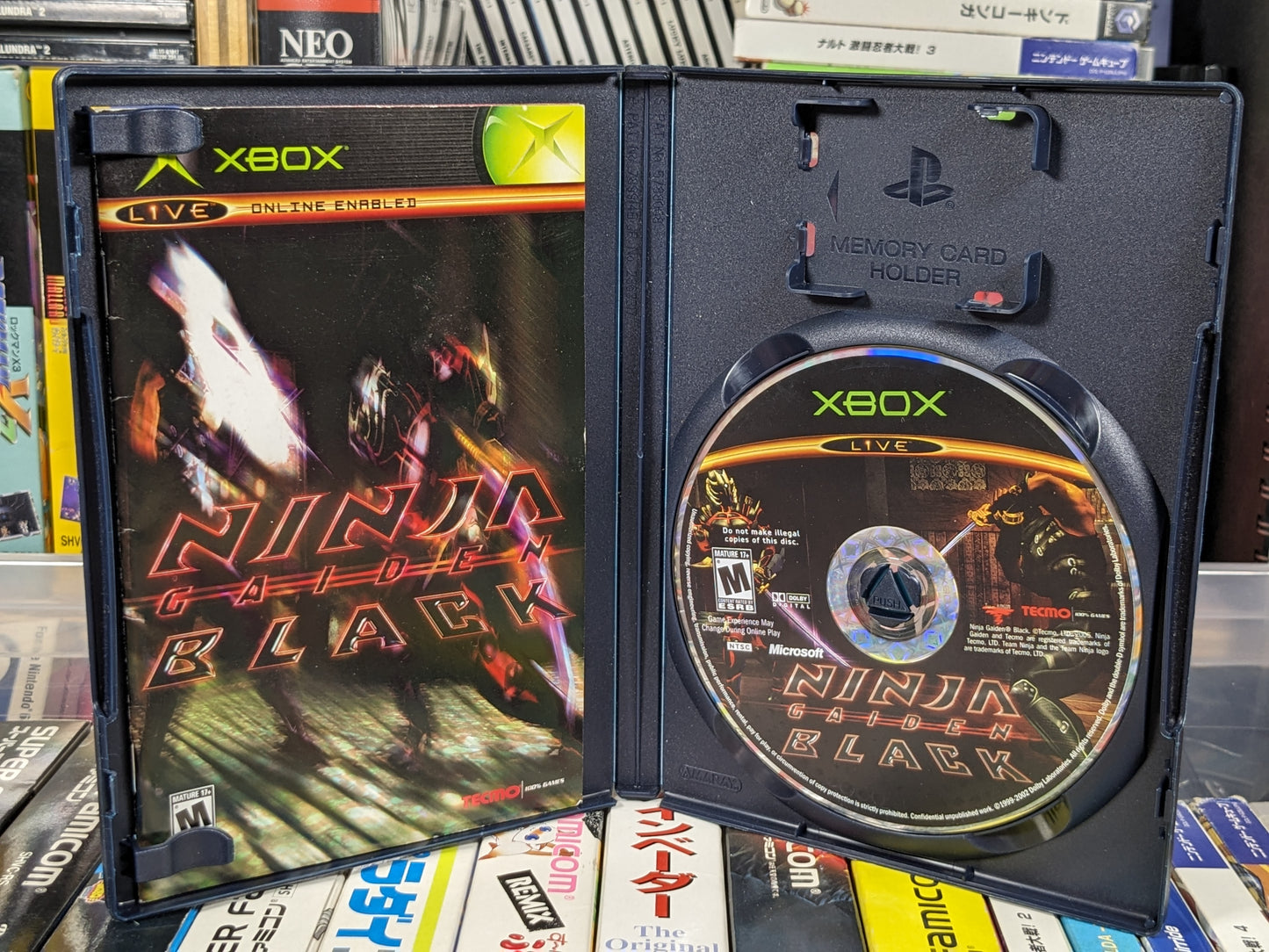 Ninja Gaiden Black Xbox Disc and Manual