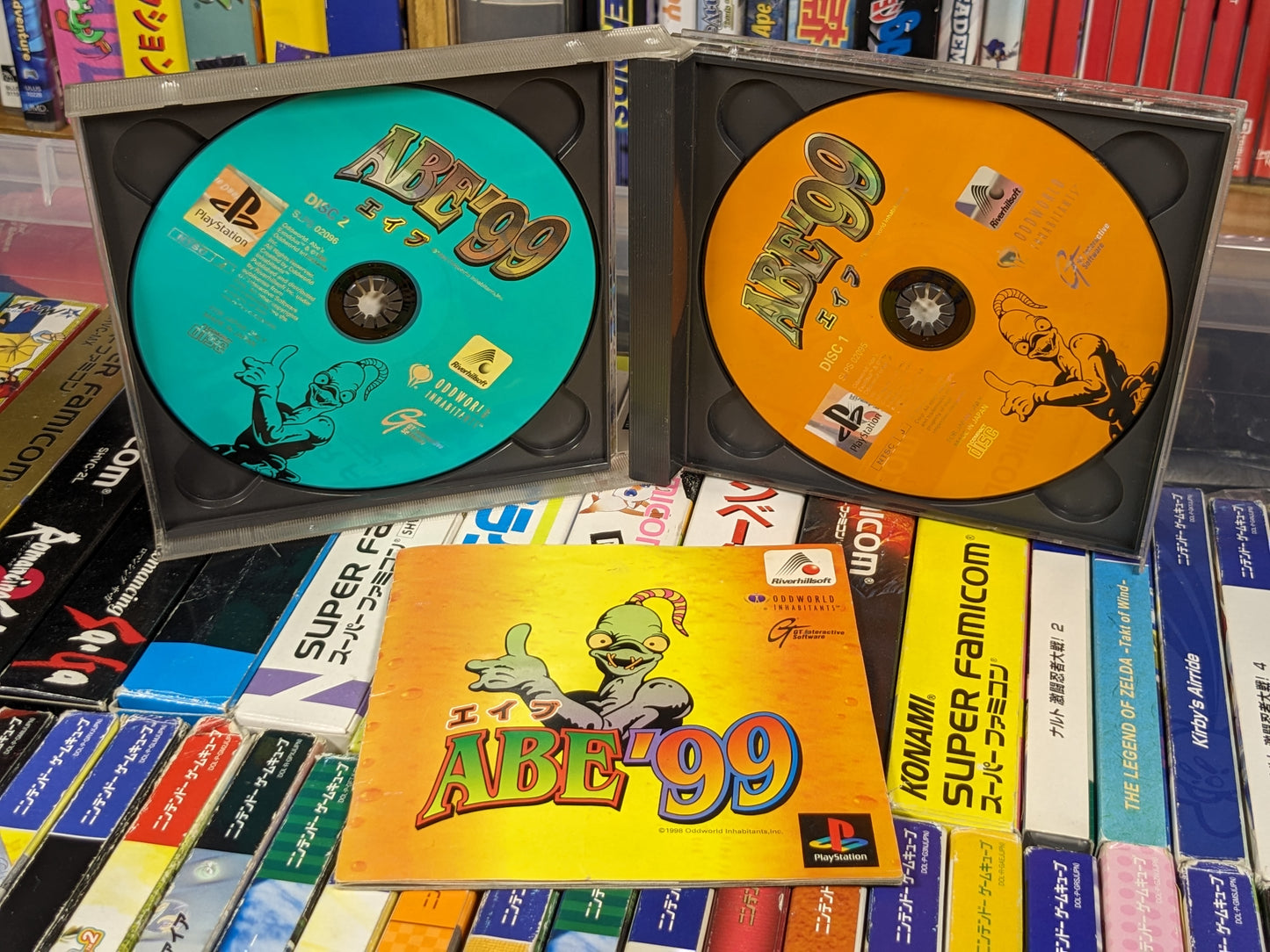 Abe '99 Oddworld Abe's Exoddus Japanese PS1 CIB