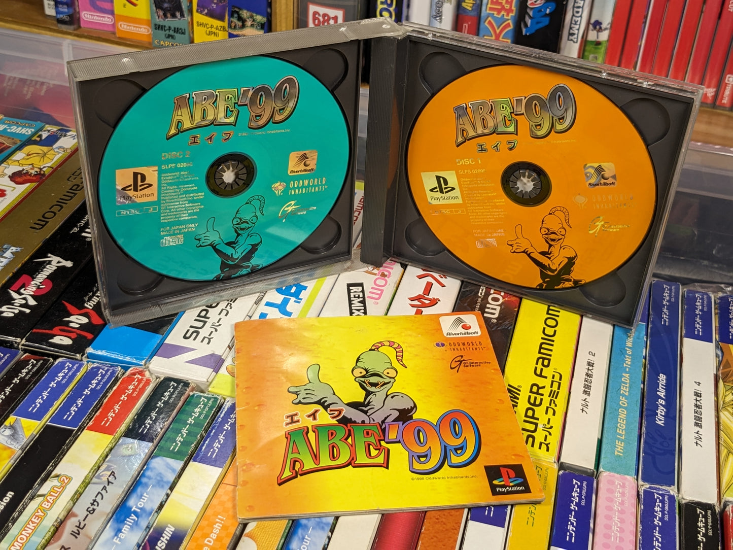 Abe '99 Oddworld Abe's Exoddus Japanese PS1 CIB