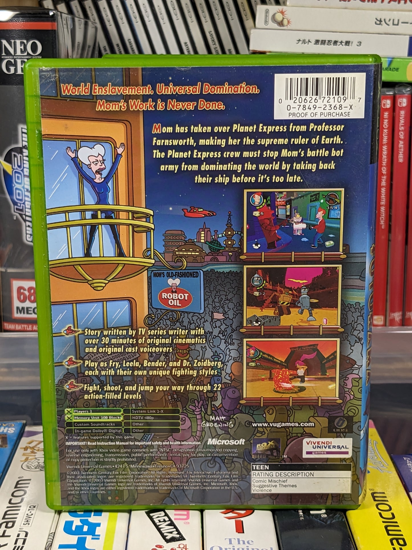 Futurama Microsoft Xbox CIB