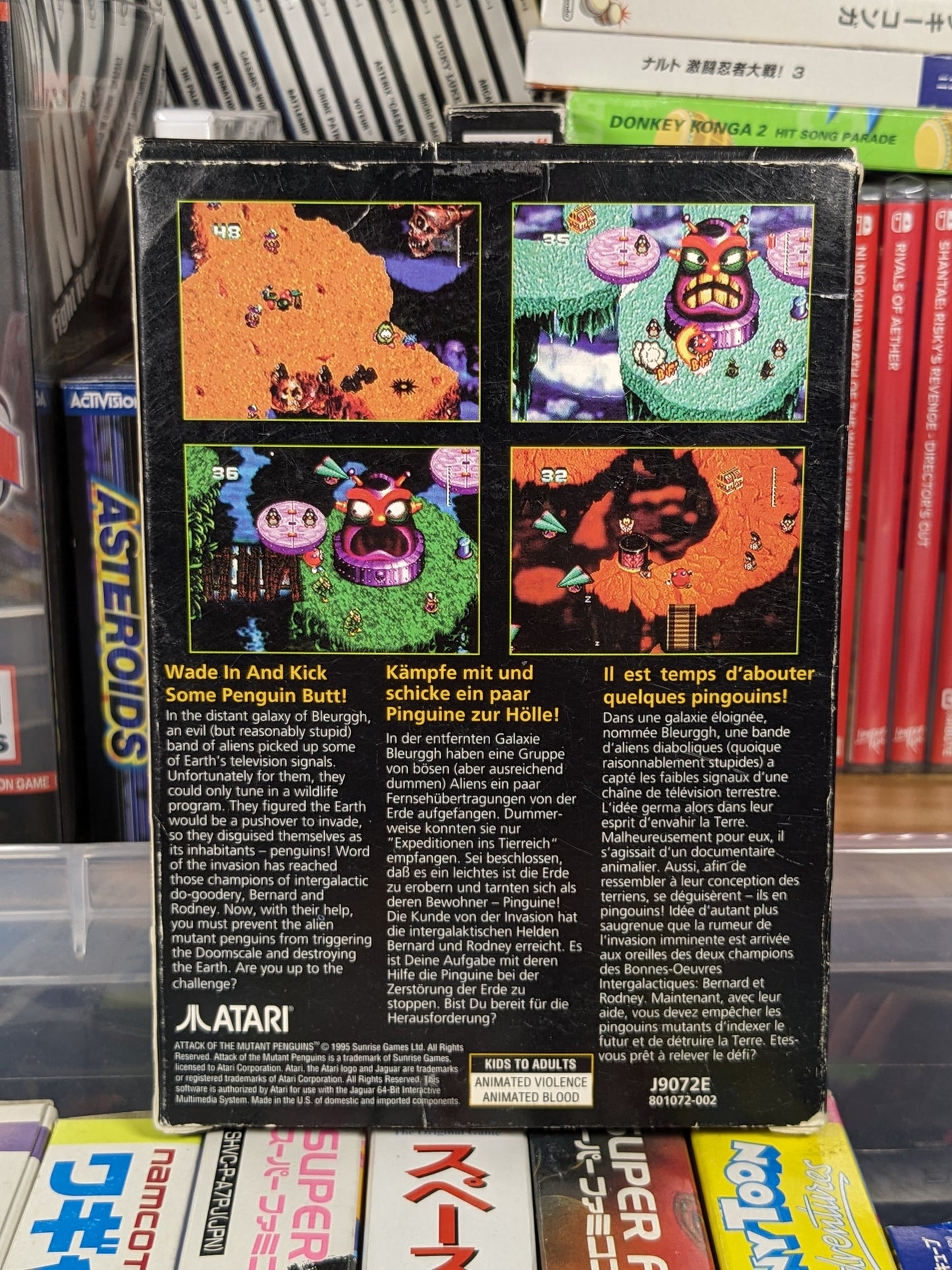 Attack of the Mutant Penguins Atari Jaguar CIB