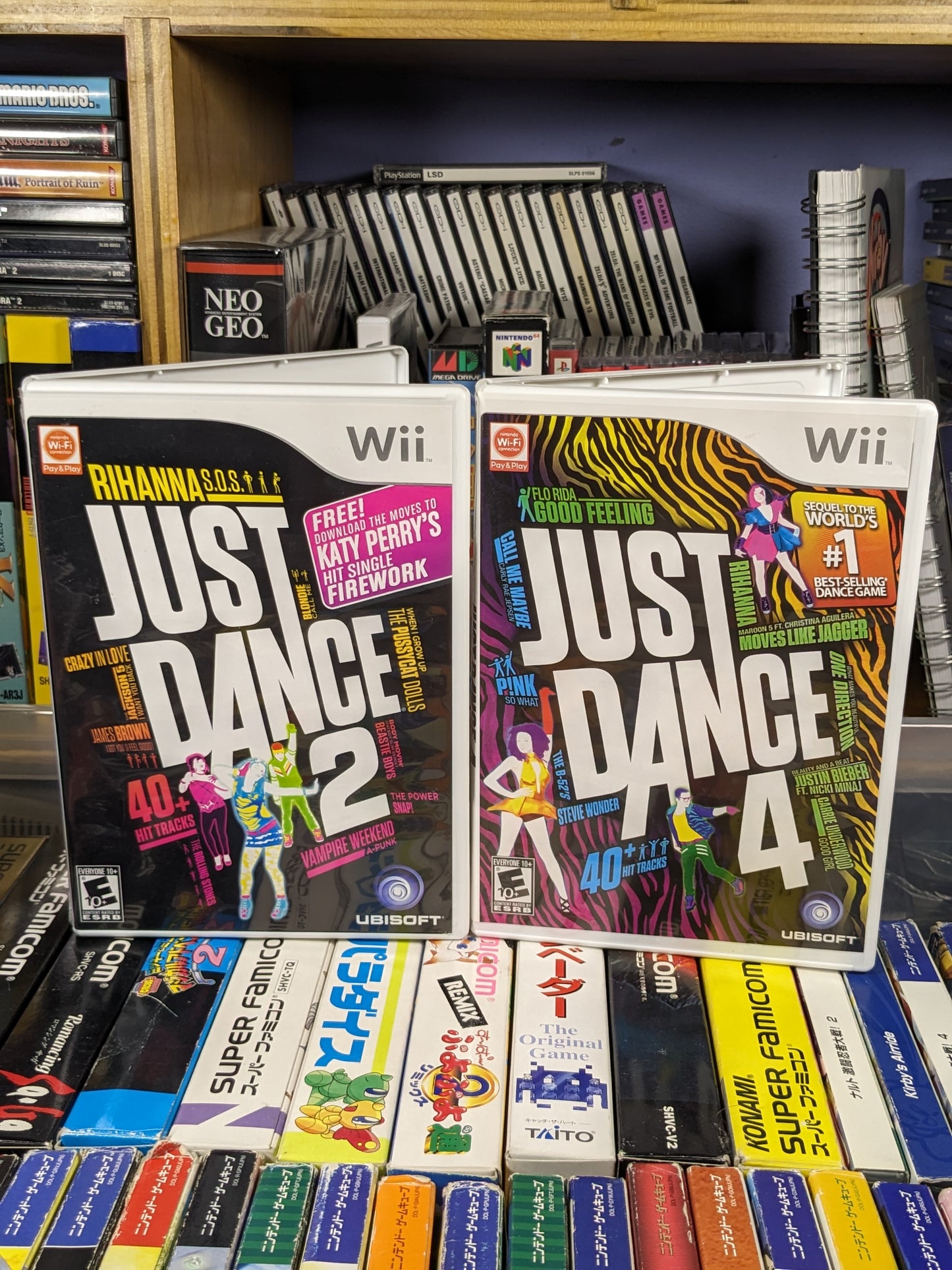 Just Dance 2 & 4 Nintendo Wii CIB