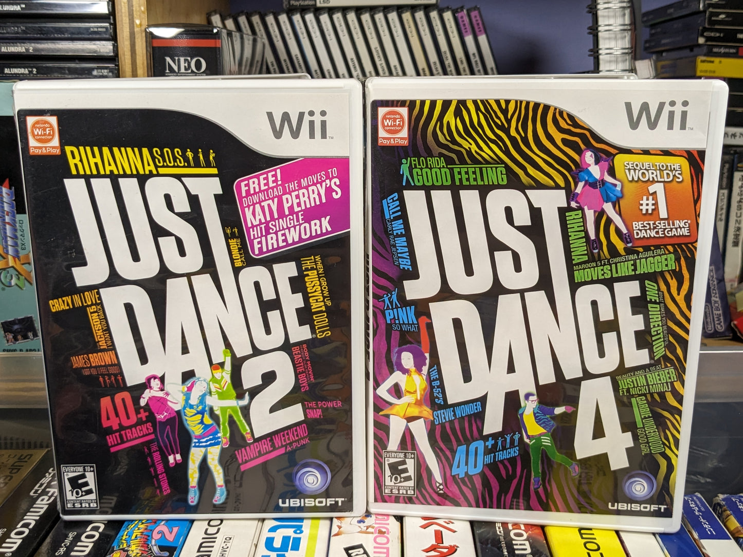 Just Dance 2 & 4 Nintendo Wii CIB