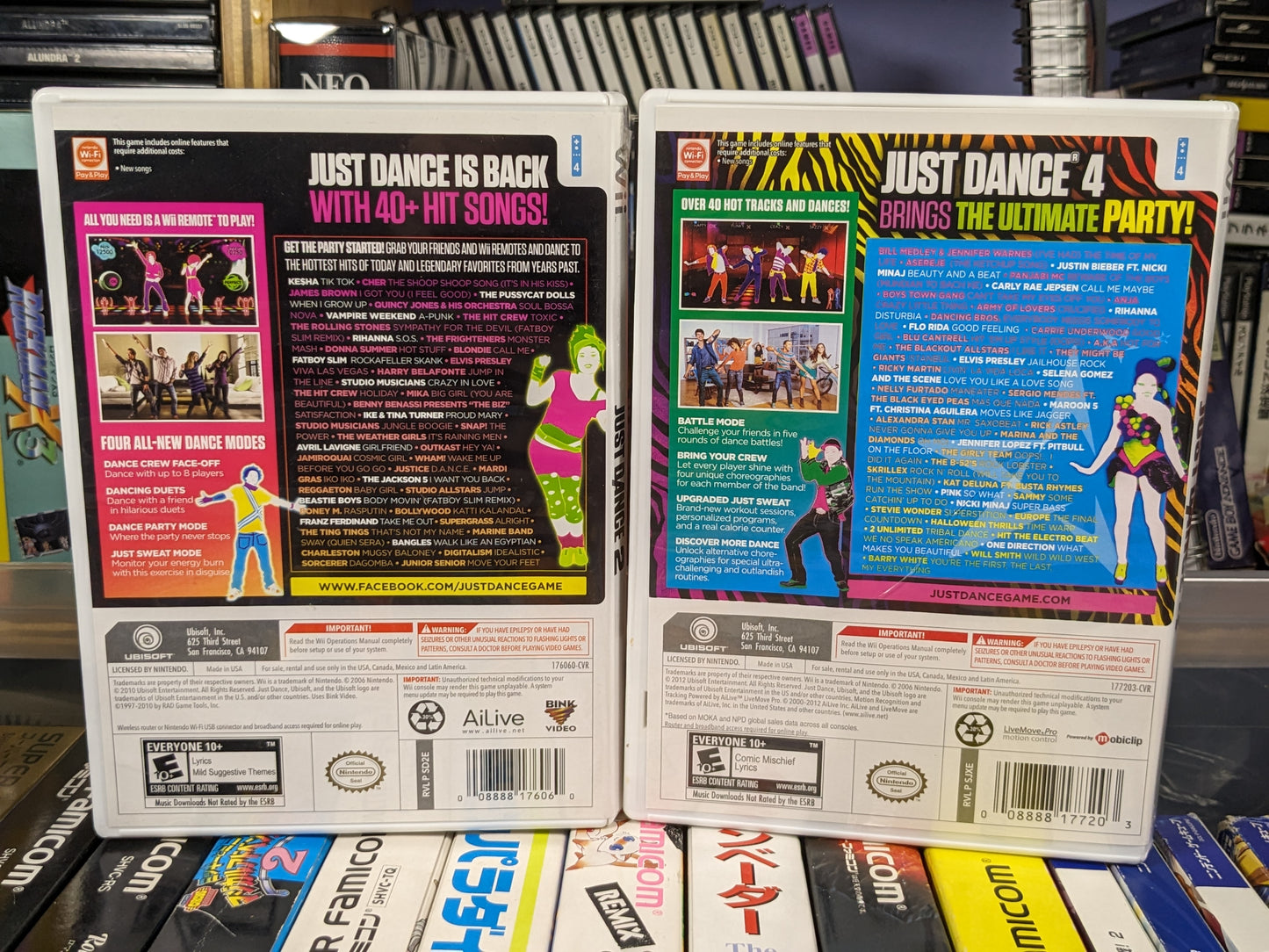 Just Dance 2 & 4 Nintendo Wii CIB