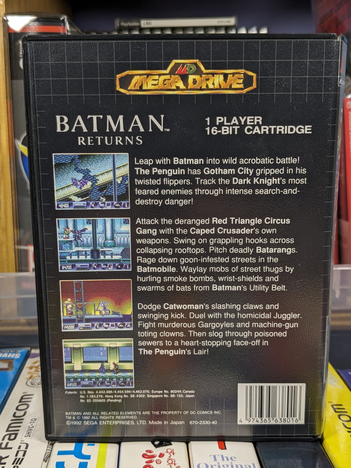 Batman Returns Sega Mega Drive Japanese Asia CIB