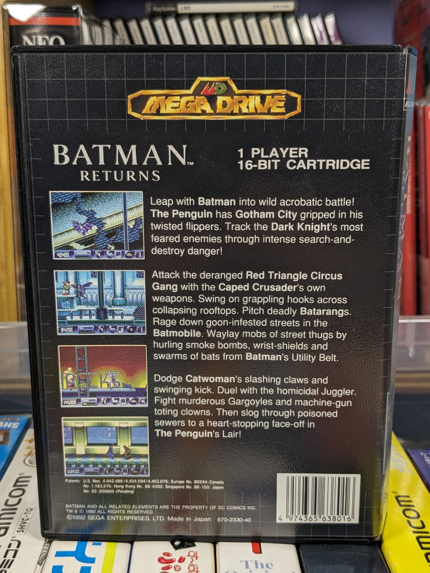 Batman Returns Sega Mega Drive Japanese Asia CIB