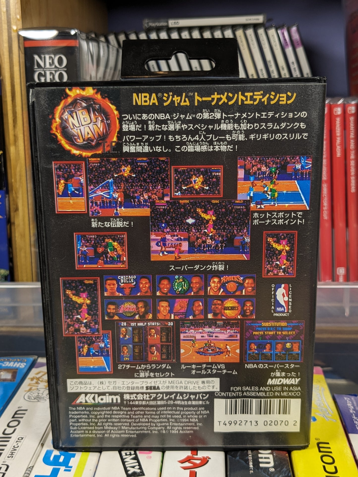 NBA Jam TE Tournament Edition Sega Mega Drive Japanese CIB