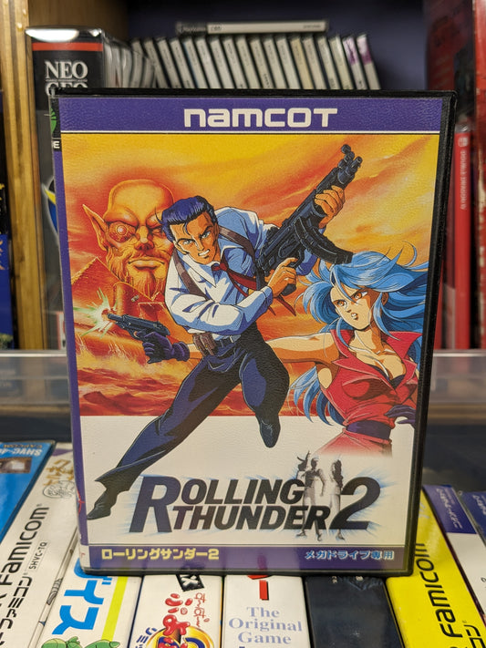 Rolling Thunder 2 Sega Mega Drive Japanese CIB