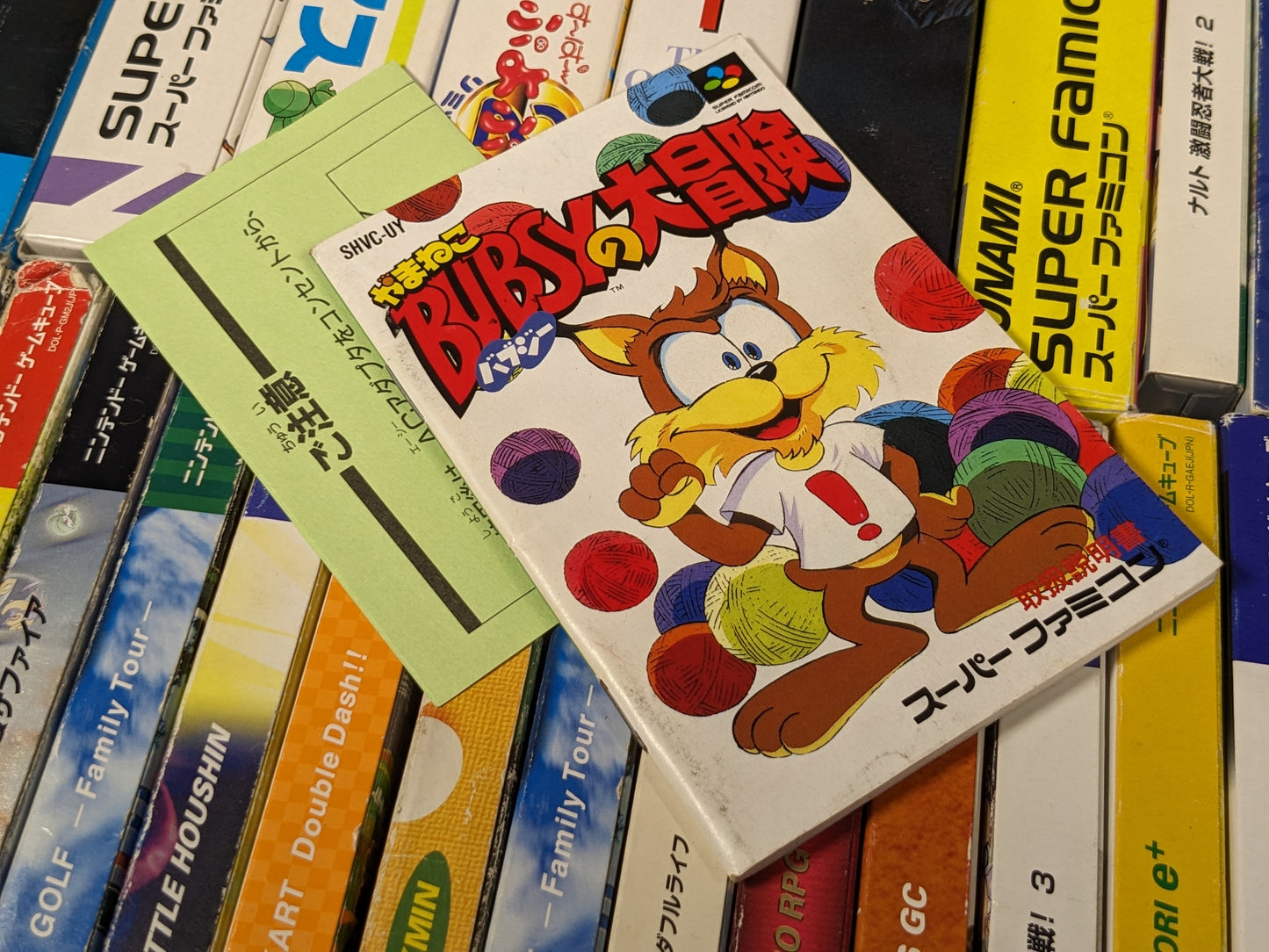 Bubsy No Daibouken Super Famicom SNES CIB