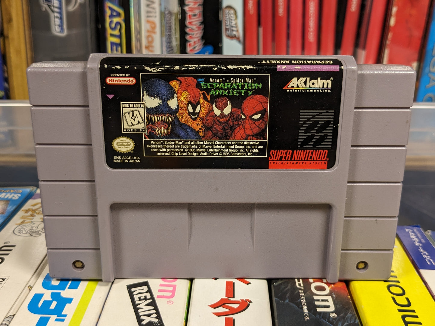 Spiderman Venom Seperation Anxiety SNES