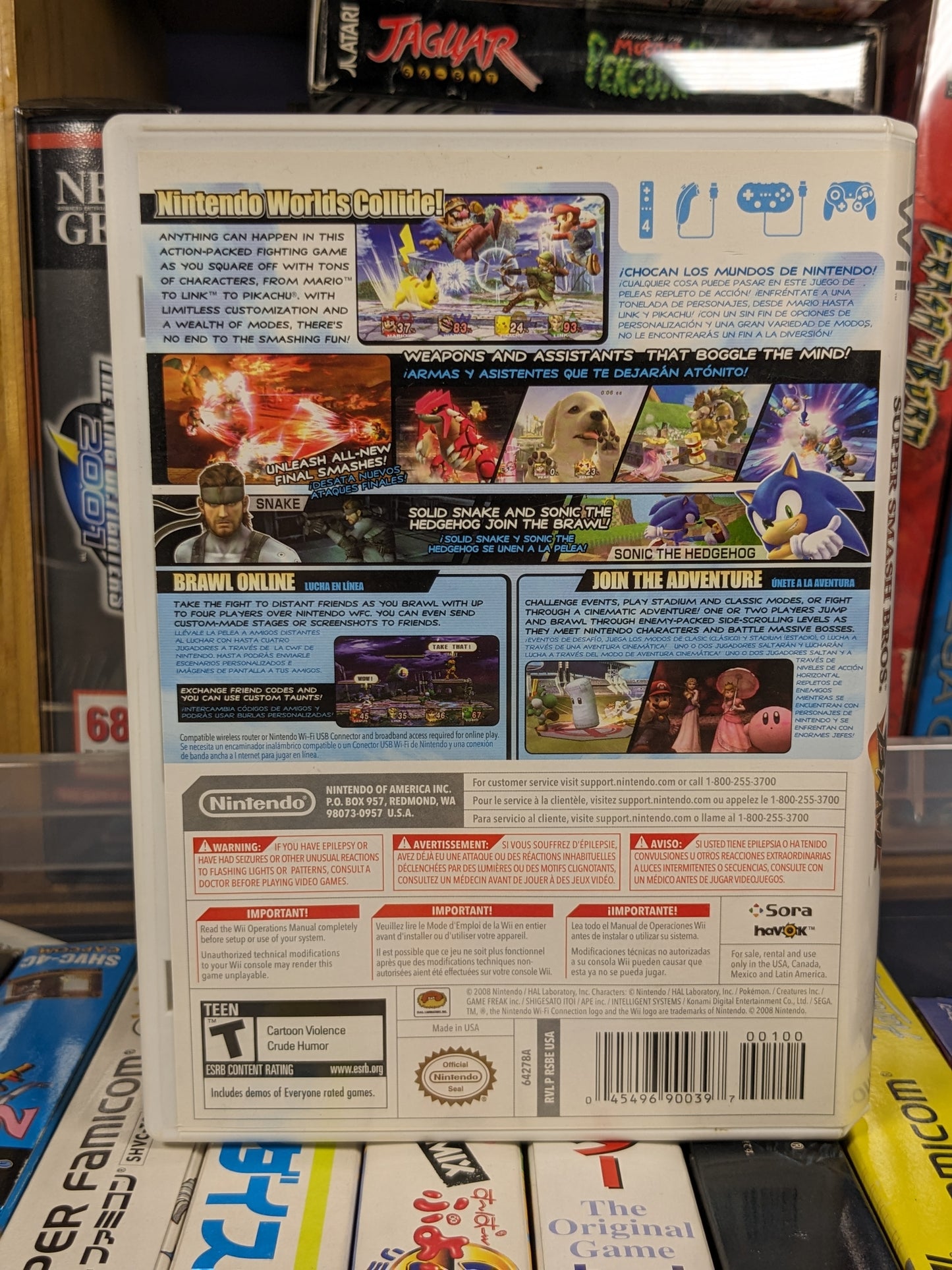 Super Smash Bros Brawl Nintendo Wii CIB